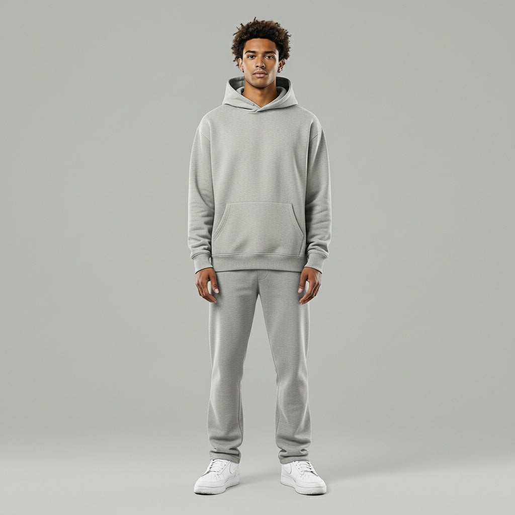 HEATHER GREY HOODIE