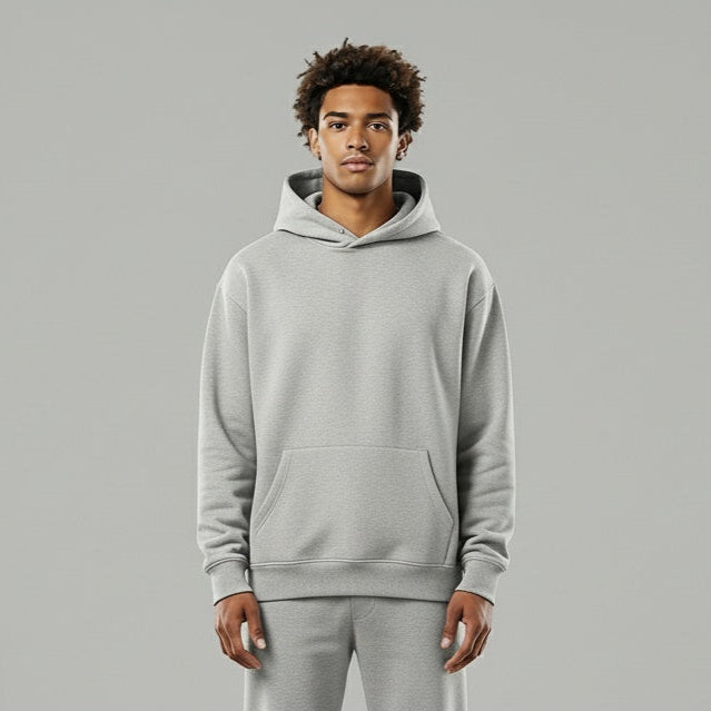 HEATHER GREY HOODIE
